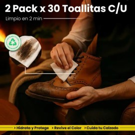 Paquete de 60 Limpiadores de Calzado, Toallitas Húmedas, Fórmula de Limpieza Profunda, Textura de Malla para Mejor Remoción de Suciedad, Tapa de...