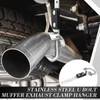 Geetery 1 Pcs Exhaust Hangers Muffler Hanger 6 Hole Swivel