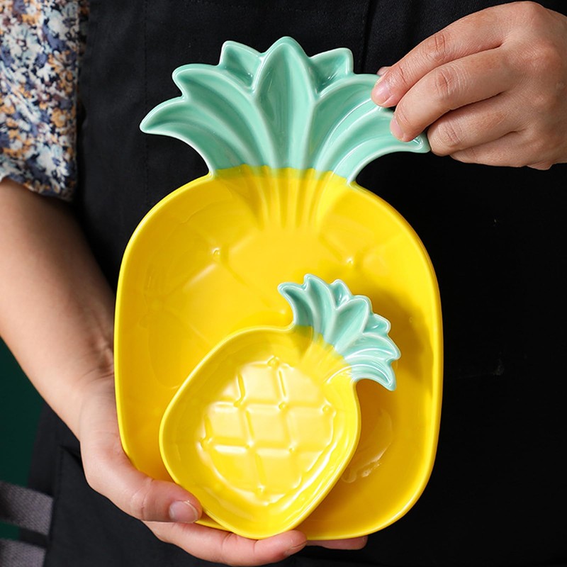 Pineapple Ceramic Spoon Rest for Stove Top - Cute Spoon