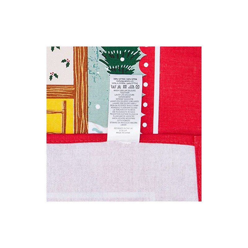 Ulster Weavers Cotton Tea Towel, 100%, Red, One Size