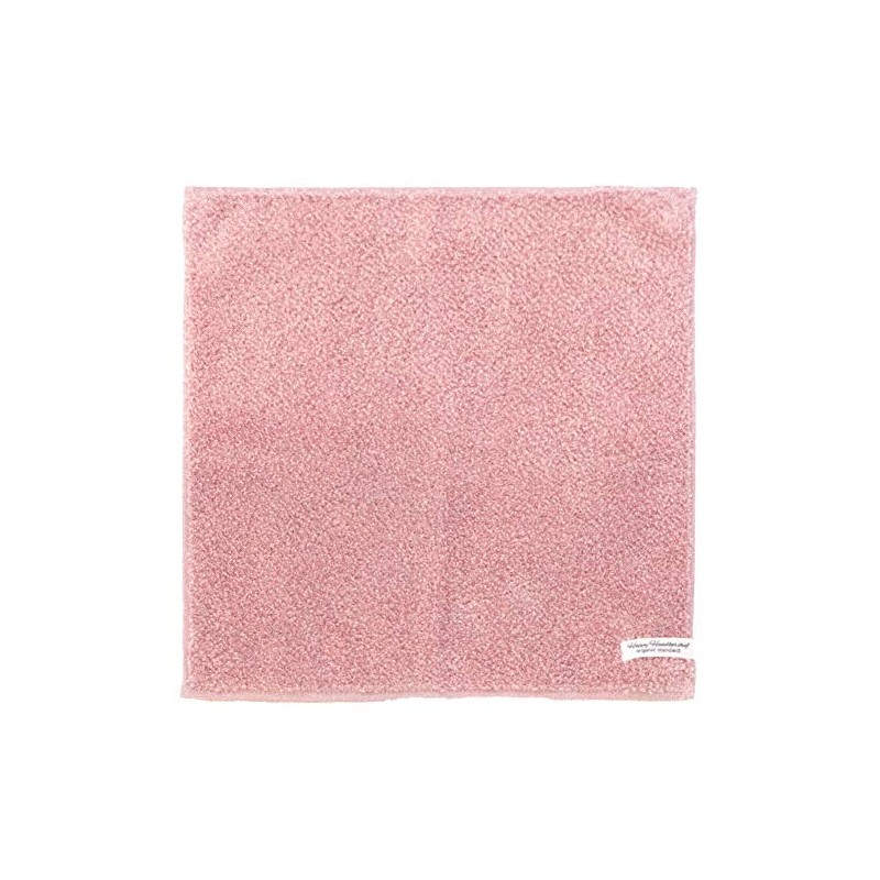 Happy Hankachi Organic Light Coral Made in Japan Imabari Soft