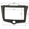 tomzz Audio 2455-047 Double DIN Radio Faceplate Compatible with Toyota
