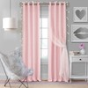 Elrene Home Fashions Aurora Pink Faux Silk Window Curtain with