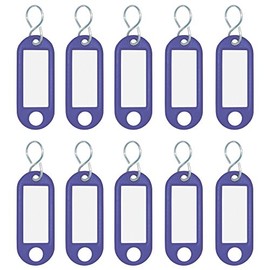 Wedo 262 103403 Key Ring Tag - Blue (Pack of 10)