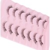 Cat Eyelashes Natural Eye Lashes 12mm False Lashes Wispy Thin