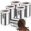 Lallisa 6 Pcs Stainless Steel Kitchen Canister 62 fl oz