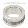 Stainless Steel Round Handle Bath Glass Embedded Hollow Pull Knob