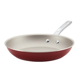Ayesha Curry Home Collection Nonstick Frying Pan / Fry Pan / Skillet - 11.5 Inch, Red