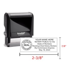 Notary Public Value Package | Modern Journal, Stamp, and Burgundy Supplies Bag | Montana