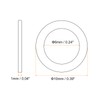 sourcing map M6 Flat Washer, 25 Pcs Copper Ring Flat