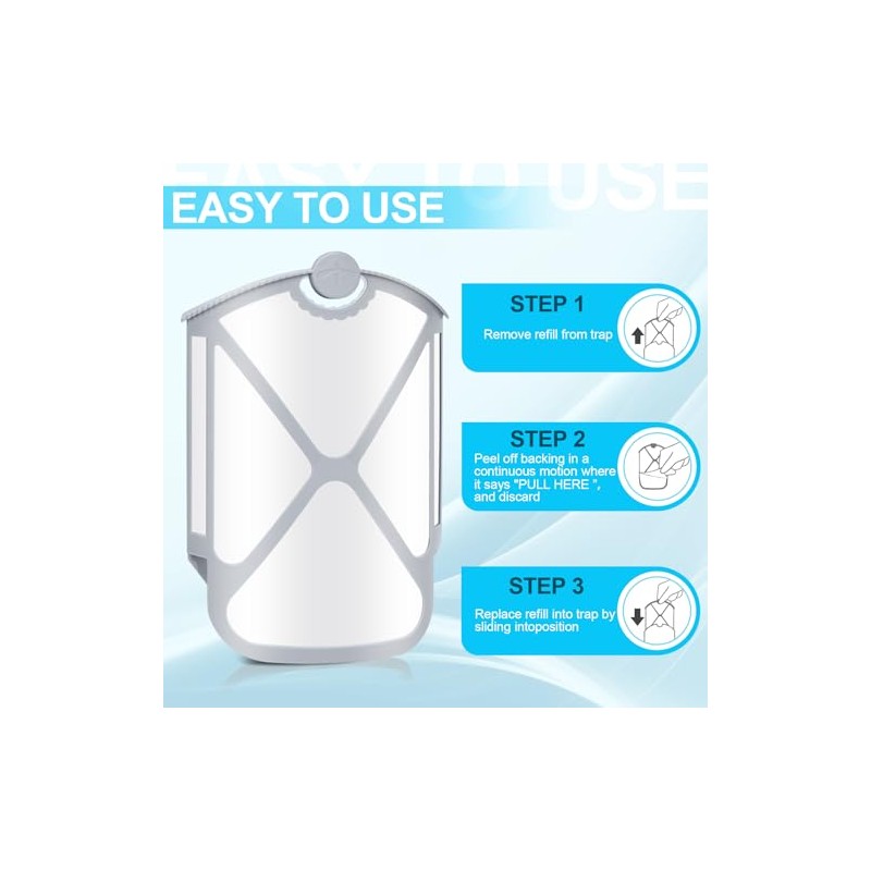 16 Pack Flying Insect Trap Refills - Compatible with Flying