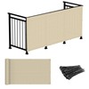Windscreen4less 2.5' x 15' Balcony Privacy Fence Screen Mesh Windscreen