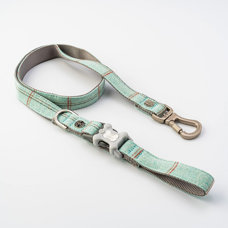 HUGO & HUDSON Tweed Dog Lead with Padded Handle -