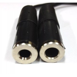 Cable Builders Inc GENERAL AVIATION DUAL TWIN PLUG HEADSET TO SPORTYS RADIO ADAPTER CABLE 1/4" 1/5"