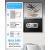 VaultHex Compact Safe for Bedroom or Desk with Alarm, USB-C