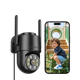 Reobiux 4MP WiFi Camara de Seguridad Exterior/Interior