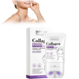 Straffende Creme Für Den Hals, Collagen Neck Firming Cream, Straffende Anti-Aging Halscreme, 110ml Roller Halscreme, Doppelkinn Reduzierende Creme, Macht Die Halshaut Glatt Und Jugendlich
