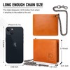 bill heart Wallet with Chain for Men, RFID Blocking Genuine
