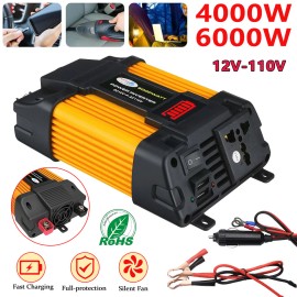 Unbranded 400W Solar Panel Kit Battery Charger & 100A Controller For Car Van Caravan Boat - Only 6000W Inverter