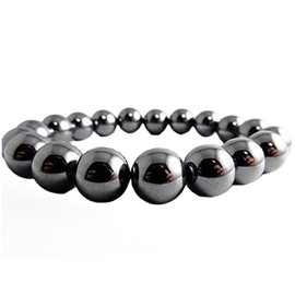 GOLD STONE Terahertz Mineral Bracelet, 0.4 inches (10 mm), High Purity, Genuine Power Stone, Far Infrared, Health, Inner Diameter: Approx. 6.3 inches (16 cm)