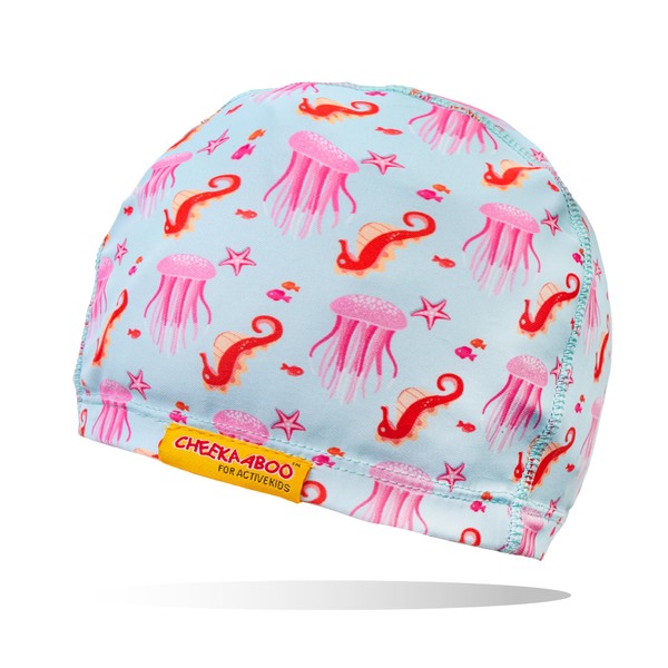 Cheekaaboo Swim Cap for Kids, Soft, Stretchable Spandex Swimming Hat,