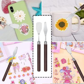 BLAZDEVE 19 Pieces Vinyl Weeding Tools Stainless Steel Plotter Accessories HTV + 1 Piece A5 Cutting mat, DIY Craft Tool Set, Cameos, Lettering, Including Weeding Hooks, Tweezers, DIY Gift