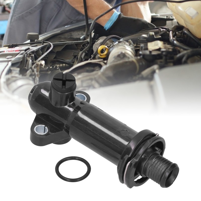Car Engine Coolant Thermostat with Backing Ring Replacement Fit for