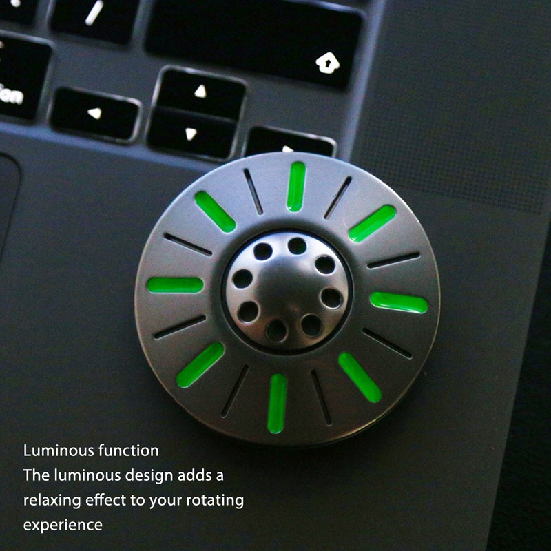 Metal Fingertip Gyroscope Stress Relief Luminous Hand Fingertip Rotating Toy