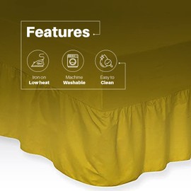 DTEX HOMES Luxury Extra Deep Frilled Valance Fitted Sheets single