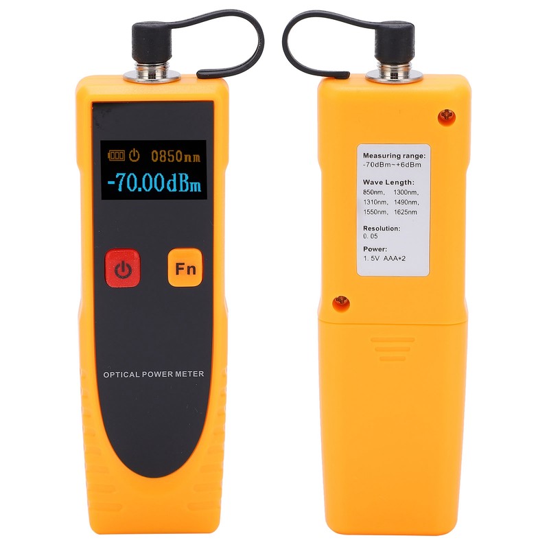 GM65 Optical Power Meter Red Light MultiWavelength Selection Optical Fiber