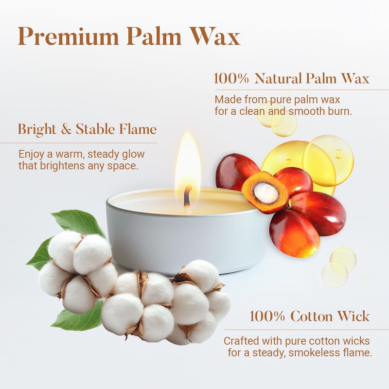 Hypmis Tea Lights Candles Bulk - 25 Pack, 4.5+ Hours