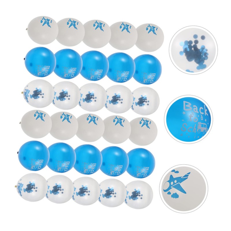 Gadpiparty 30pcs Printed Balloons for Back to School Party Decorations