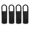4PCS Black Zipper Pulls Replacement Broken Zipper Pull Repair Kit