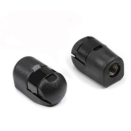 Fielect 2pcs M8 Female Thread PA66A5 Gas Spring End Fitting Black Gas Spring Connector Generator Accessories