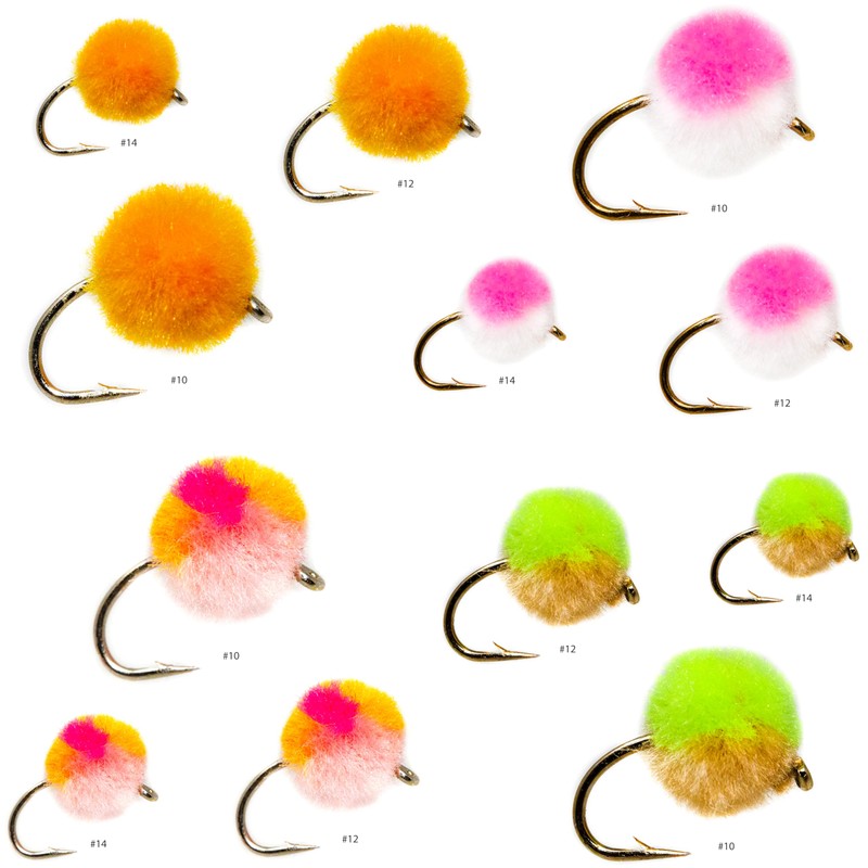 12 Glo Bug Egg Pro Pack 1, Fly Fishing Egg