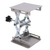 Small Stainless Steel Lifting Platform Manual Miniature Lift Stand Table