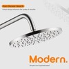 AONEON Rainfall Shower Head 10 Inch Overhead Waterfall Showerhead with