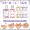 Piuaeue 50Pcs Wild Flower Mini Hand Sanitizer Bulk, Thank You