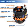 WISEPRO Bucket Tool Organizer, Bucket Organizer with 30 Pocket, Tool