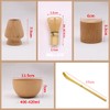 ANCLLO 5 Piece Japanese Matcha Tea Set Whisk Bowl Holder