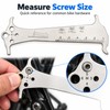 Bicycle Chain Wear Gauge – Stainless Steel Multi-Function Measurement Tool