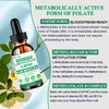 Methylfolate Supplement Liquid Drops, L Methy Folate 15mg Plus Methy