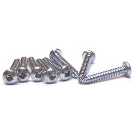 #10 x 2" Type AB Sheet Metal Screws/Square/Pan Head/Steel/Zinc / 1,000 Pc. Carton