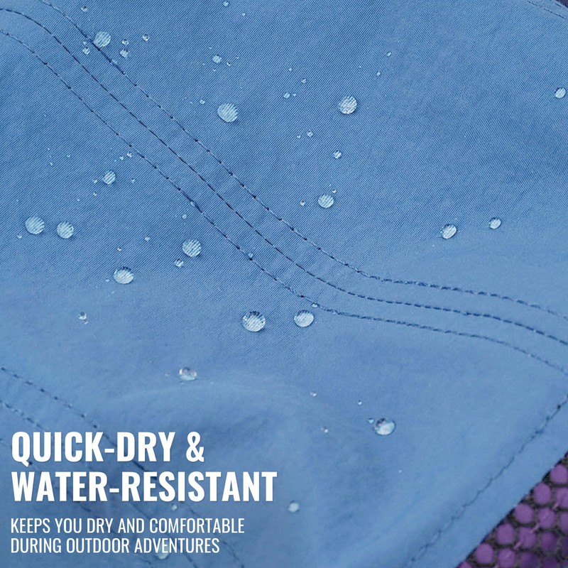 Clape Quick-Drying Camp Hat, Lightweight Breathable Waterproof Nylon 5 Panel