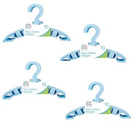 40 PC Little Star BABY HANGERS - KIDS COAT HANGERS (Blue)