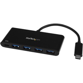 StarTech.com 4 Port USB C Hub with 4 USB Type-A Ports (USB 3.0 SuperSpeed) - 60W Power Delivery Passthrough Charging - USB 3.0 (5Gbps) Laptop Hub Adapter - MacBook, Dell (HB30C4AFPD)