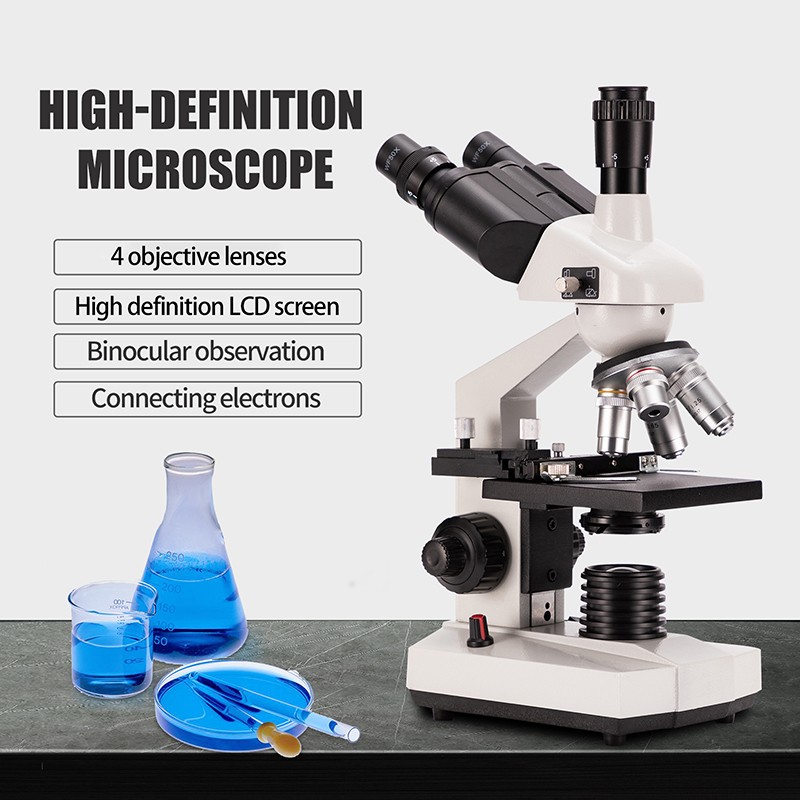 40-5000X Trinocular Biological Outdoor Educational Student Lab Microscopemagnification: 5000X, eyepiece
