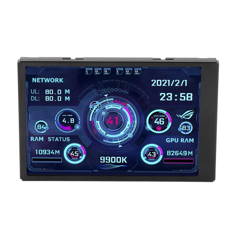 3.5in IPS USB PC Data Monitor CPU GPU RAM HDD