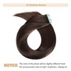 YILITE Dark Brown Tape in Hair Extensions Human Hair 22