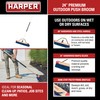Harper 24 Inch Push Broom with Stiff Bristles, Premium Heavy